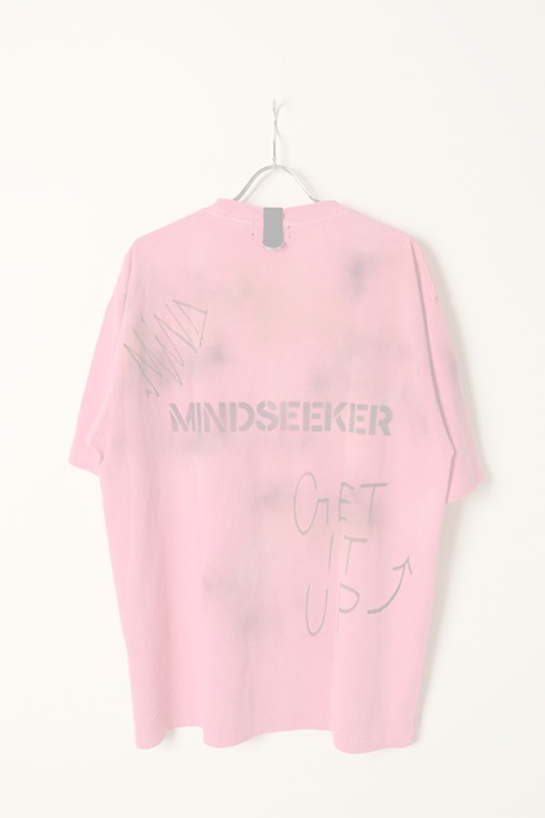 画像7:  {SOLD} mindseeker マインドシーカー HAND GRAFFITI STENCIL TEE {-BCS}  :MS1-23-014-PNK-ONE  (7)