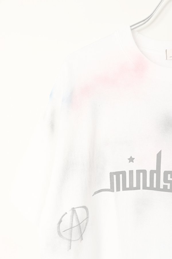 画像5:  {SOLD} mindseeker マインドシーカー HAND GRAFFITI STENCIL TEE {-BCS}  :MS1-23-014-WHT-ONE  (5)