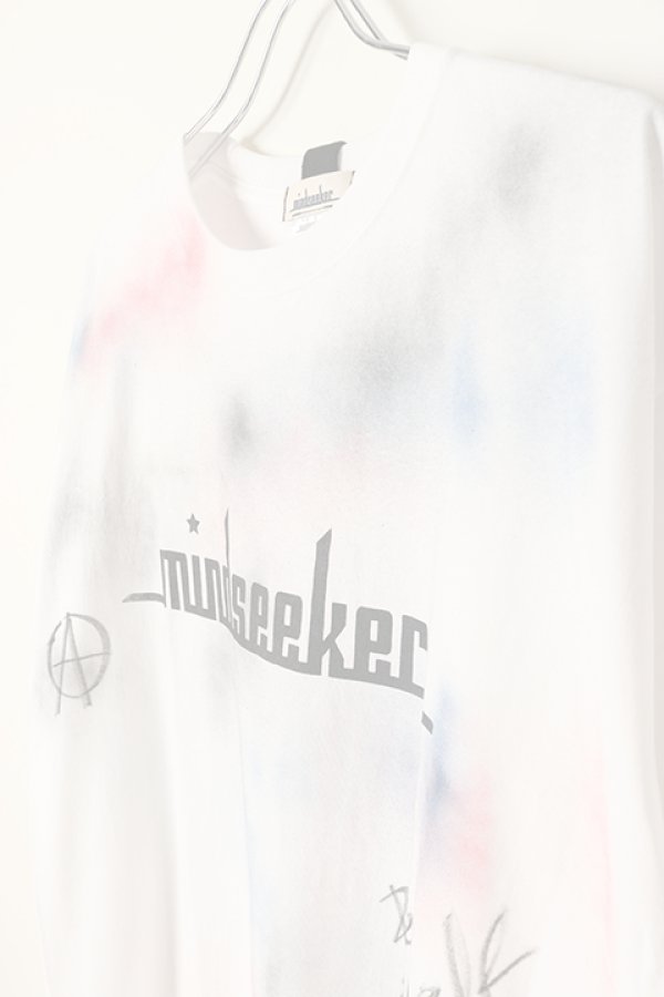 画像6:  {SOLD} mindseeker マインドシーカー HAND GRAFFITI STENCIL TEE {-BCS}  :MS1-23-014-WHT-ONE  (6)