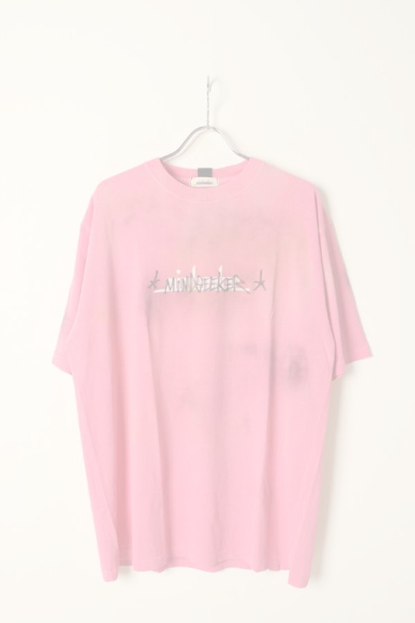画像2:  {SOLD} mindseeker マインドシーカー HAND GRAFFITI TEE {-BCS}  :MS1-23-022-PNK-ONE  (2)