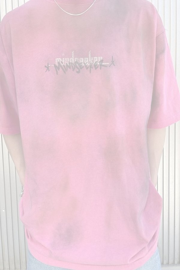 画像11:  {SOLD} mindseeker マインドシーカー HAND GRAFFITI TEE {-BCS}  :MS1-23-022-PNK-ONE  (11)