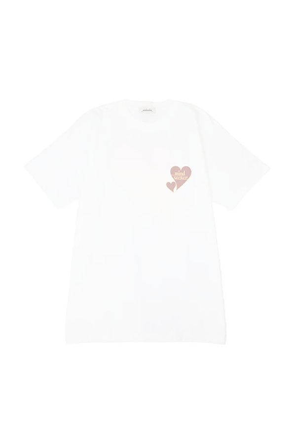 画像2:  {SOLD} mindseeker マインドシーカー HEART LOGO TEE {-BDS}  :MS2-23-001-WHT  (2)