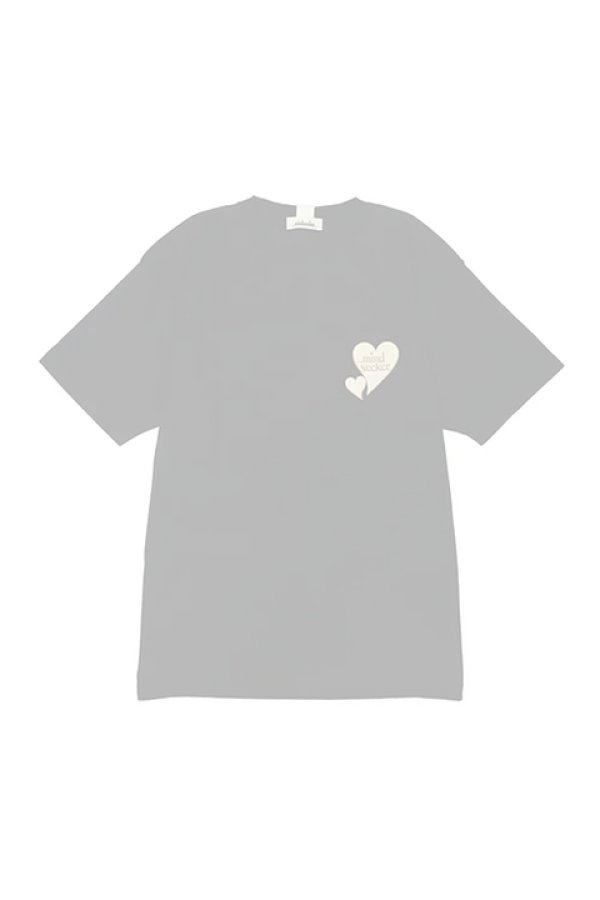 画像2:  {SOLD} mindseeker マインドシーカー WHITE HEART LOGO TEE {-BDS}  :MS2-23-002-BLK  (2)