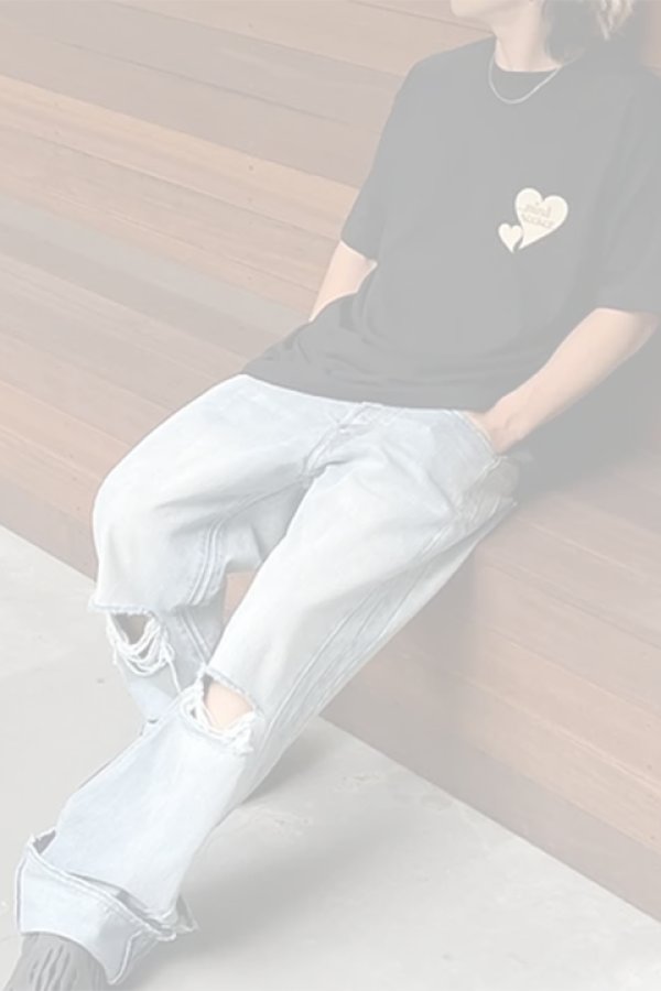 画像3:  {SOLD} mindseeker マインドシーカー WHITE HEART LOGO TEE {-BDS}  :MS2-23-002-BLK  (3)