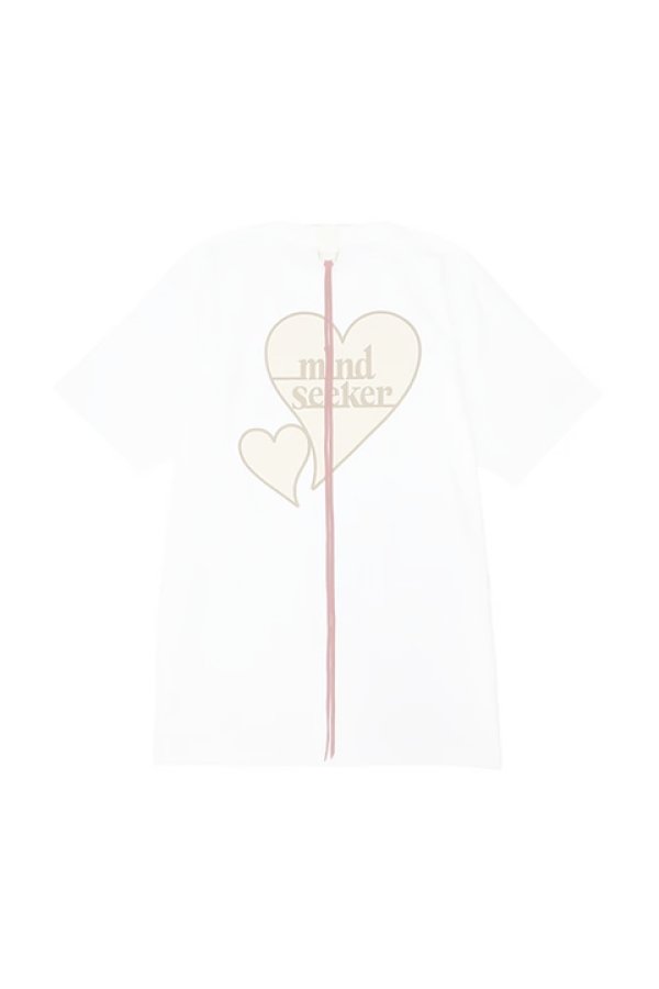 画像1:  {SOLD} mindseeker マインドシーカー WHITE HEART LOGO TEE {-BDS}  :MS2-23-002-WHT  (1)