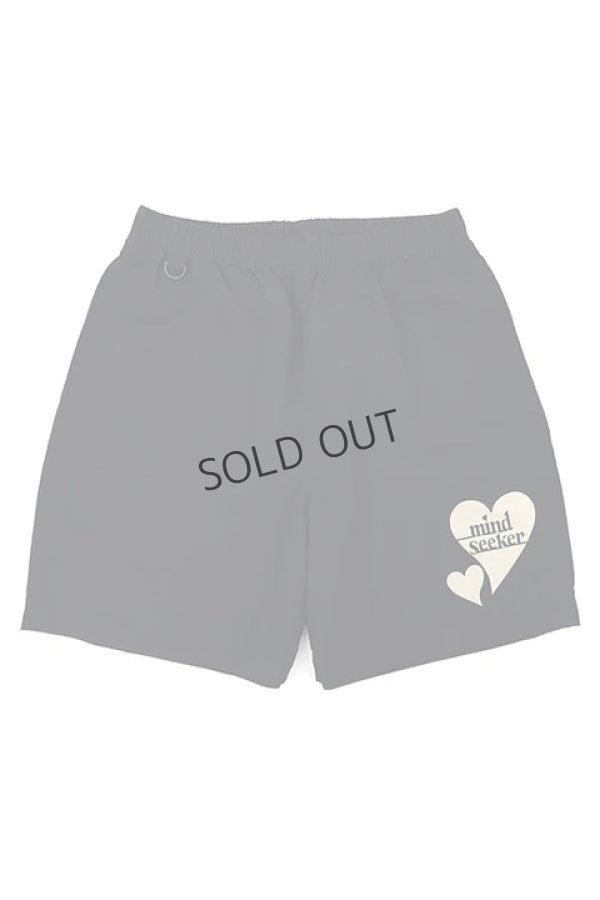 画像1: {SOLD}【24SS新作】mindseeker マインドシーカー HEART LOGO NYLON SHORTS{-BDS} (1)