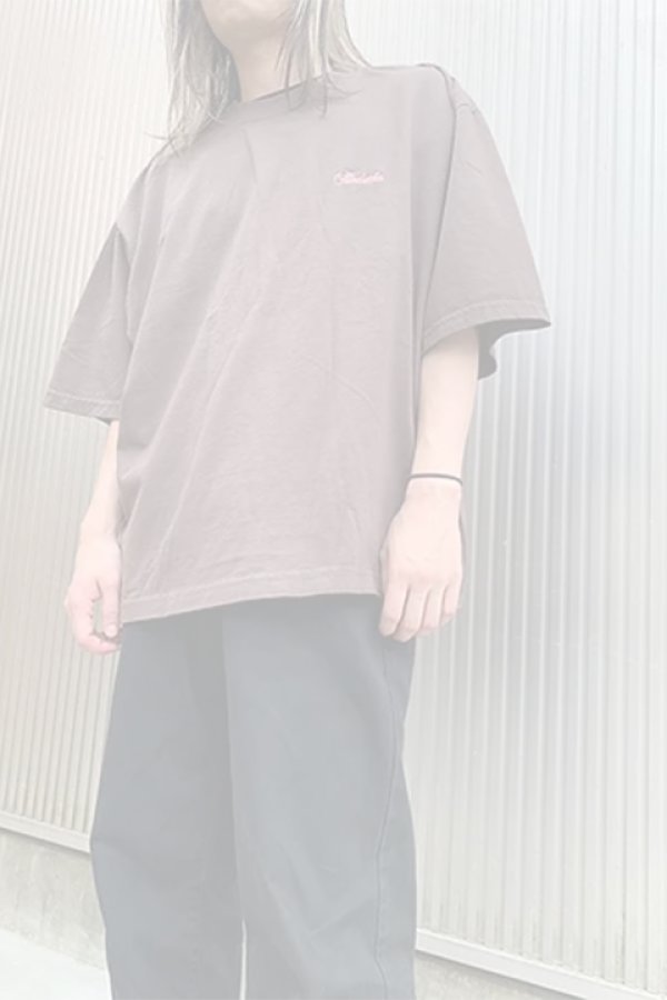 画像4:  {SOLD} mindseeker マインドシーカー Script Logo Embroidery BIG TEE {-BDS}  :MS2-23-011-BRW  (4)
