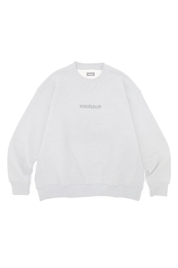 画像1:  {SOLD} mindseeker マインドシーカー Message CREWNECK SWEATSHIRTS {-BDS}  :MS2-23-046-GRY  (1)