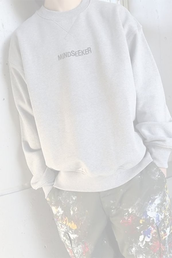 画像3:  {SOLD} mindseeker マインドシーカー Message CREWNECK SWEATSHIRTS {-BDS}  :MS2-23-046-GRY  (3)