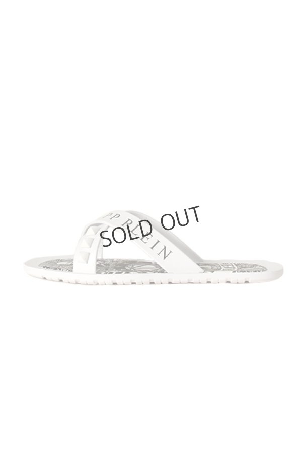 画像2: {SOLD}PHILIPP PLEIN HOMME フィリッププレインオム Sandals Flat "Bangor"{MSA0018-PXV025N-01K-AGS} (2)