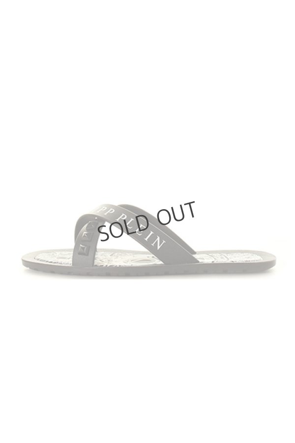 画像2: {SOLD}PHILIPP PLEIN HOMME フィリッププレインオム Sandals Flat "Bangor"{MSA0018-PXV025N-02K-AGS} (2)