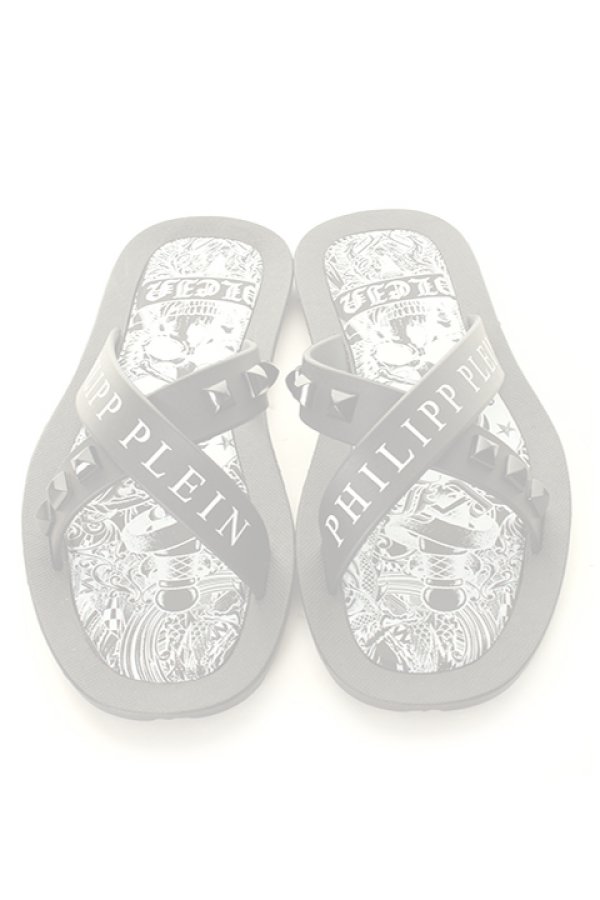 画像5:   PHILIPP PLEIN HOMME フィリッププレインオム Sandals Flat "Bangor"{MSA0018-PXV025N-02K-AGS} (5)