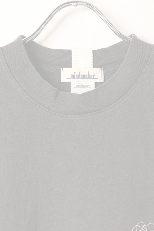画像3:  {SOLD} mindseeker マインドシーカー Script Logo Embroidery TEE {-BDS}  :MSB-241-003-BLK-2  (3)