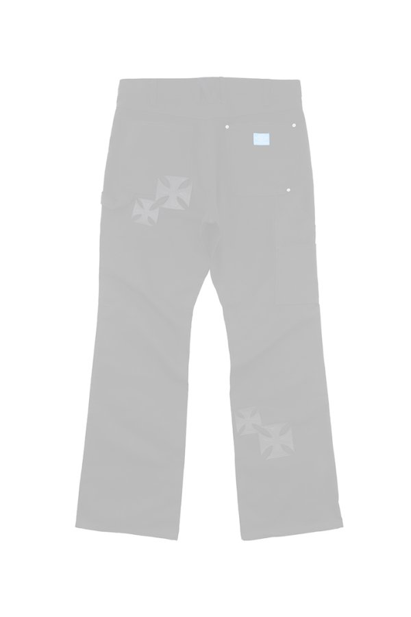 画像3:  {SOLD} mindseeker マインドシーカー MINDSEEKER × Dickies Iron Cross Patch Flare Pants {-BFS}  :MSD-261-001-BLK  (3)