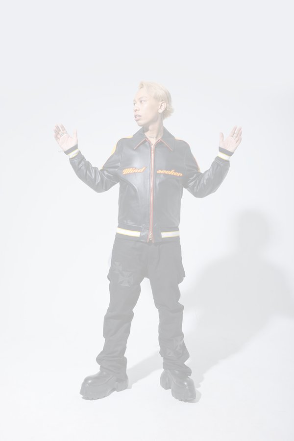 画像6:  {SOLD} mindseeker マインドシーカー MINDSEEKER × Dickies Iron Cross Patch Flare Pants {-BFS}  :MSD-261-001-BLK  (6)