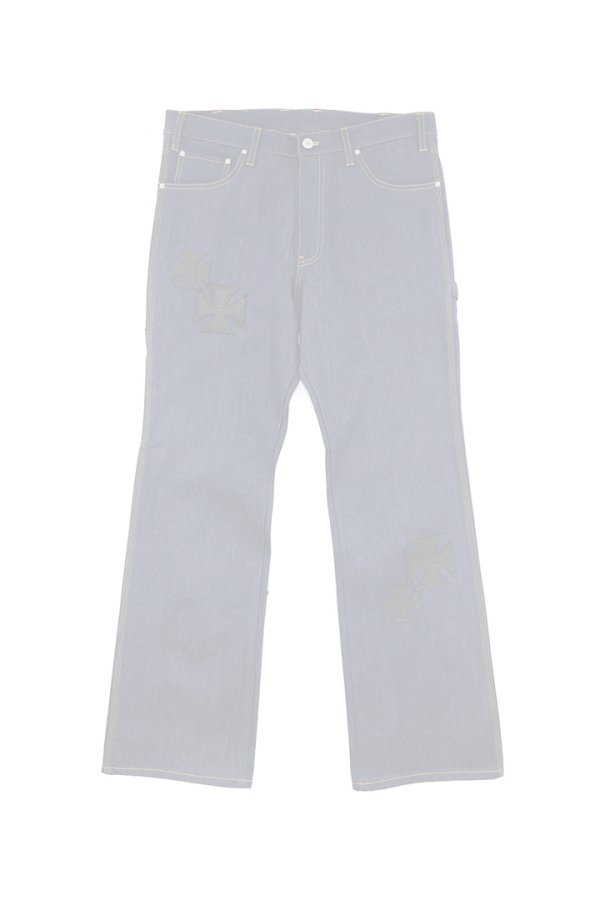 画像1:  {SOLD} mindseeker マインドシーカー MINDSEEKER × Dickies Iron Cross Patch Flare Pants {-BFS}  :MSD-261-001-IND  (1)