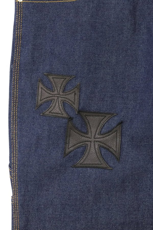 画像4: mindseeker マインドシーカー MINDSEEKER × Dickies Iron Cross Patch Flare Pants{-BFS} (4)