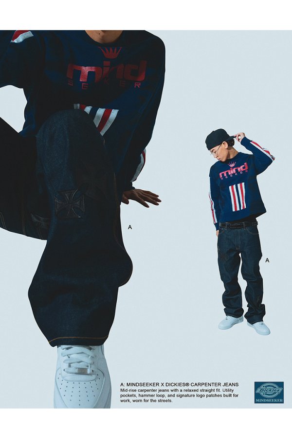 画像7: mindseeker マインドシーカー MINDSEEKER × Dickies Iron Cross Patch Flare Pants{-BFS} (7)