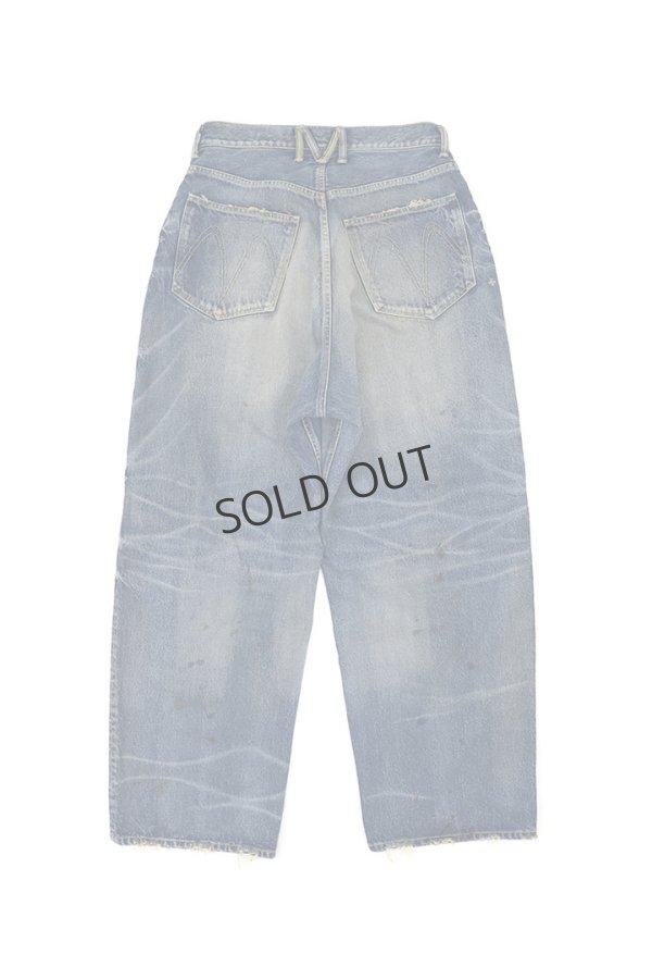 画像2: {SOLD}mindseeker マインドシーカー Knee Crash Buggy Denim Jeans{-BES} (2)
