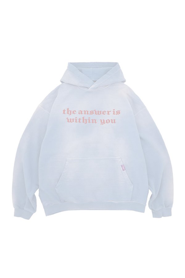 画像1:  {SOLD} mindseeker マインドシーカー Message Embroidery Hoodie {-BDS}  :MSH-241-008-BLU  (1)