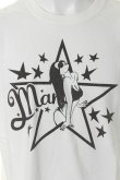 画像4: {SOLD}Marbles マーブルズ PIGMENT DYED JERSEY T-SHIRT #GIRL STAR{MST-S18SP01-WHT-AHS} (4)