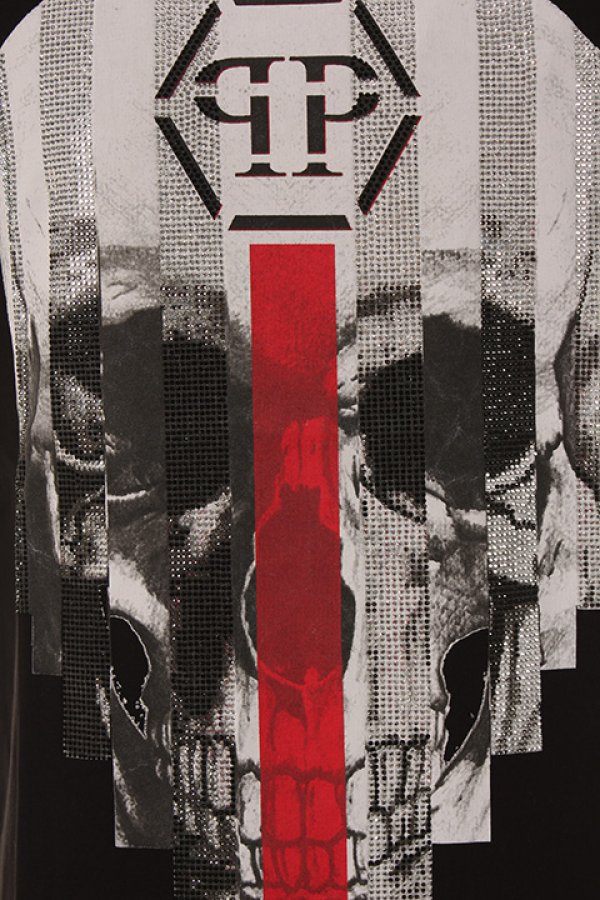 画像4: 【 50%OFF セール79,200円→39,600円】 PHILIPP PLEIN HOMME フィリッププレインオム T-shirt Round Neck SS "My Plein"{-AGS} (4)