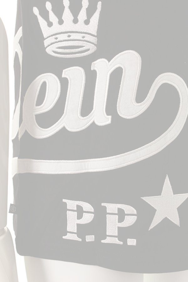 画像5:   PHILIPP PLEIN HOMME フィリッププレインオム T-shirt Round Neck SS "Aplike"{-AGS} (5)
