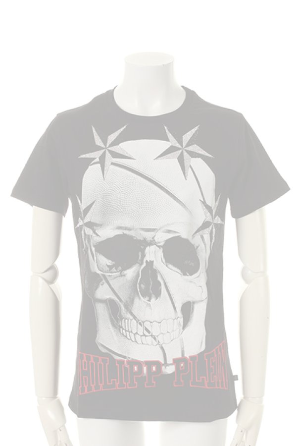 画像1:   PHILIPP PLEIN HOMME フィリッププレインオム T-shirt Round Neck SS "Bole"{-AGS} (1)