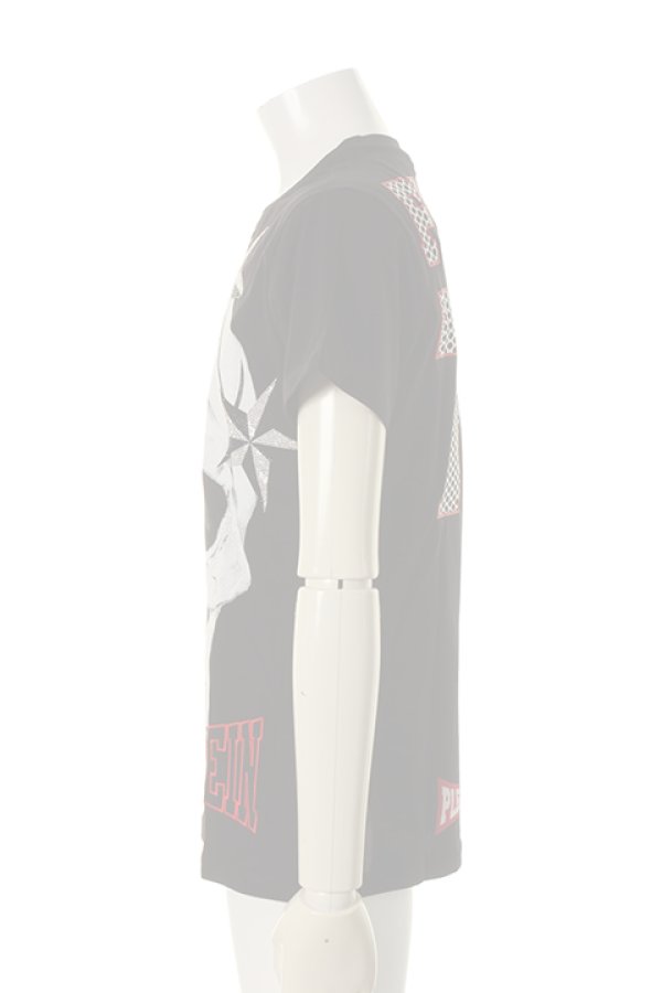 画像3:   PHILIPP PLEIN HOMME フィリッププレインオム T-shirt Round Neck SS "Bole"{-AGS} (3)