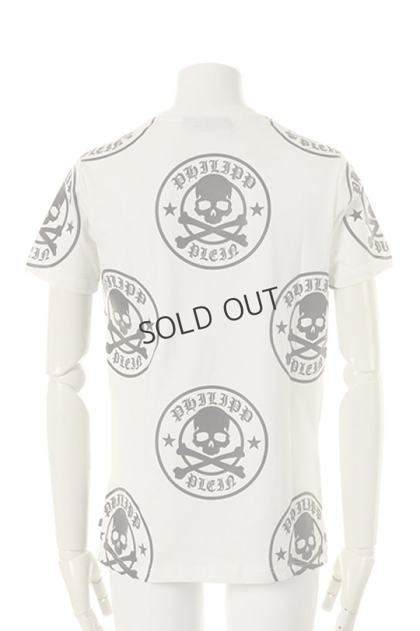 画像2: {SOLD}PHILIPP PLEIN HOMME フィリッププレインオム T-shirt Round Neck SS "Plum"{-AGS} (2)