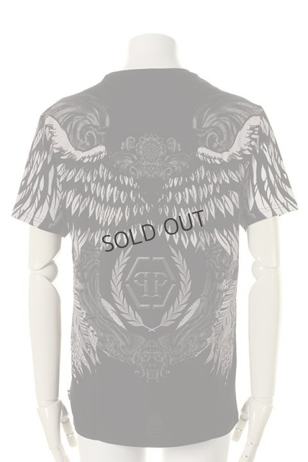画像2: {SOLD}PHILIPP PLEIN HOMME フィリッププレインオム T-shirt Round Neck SS "Laurel"{-AGS} (2)