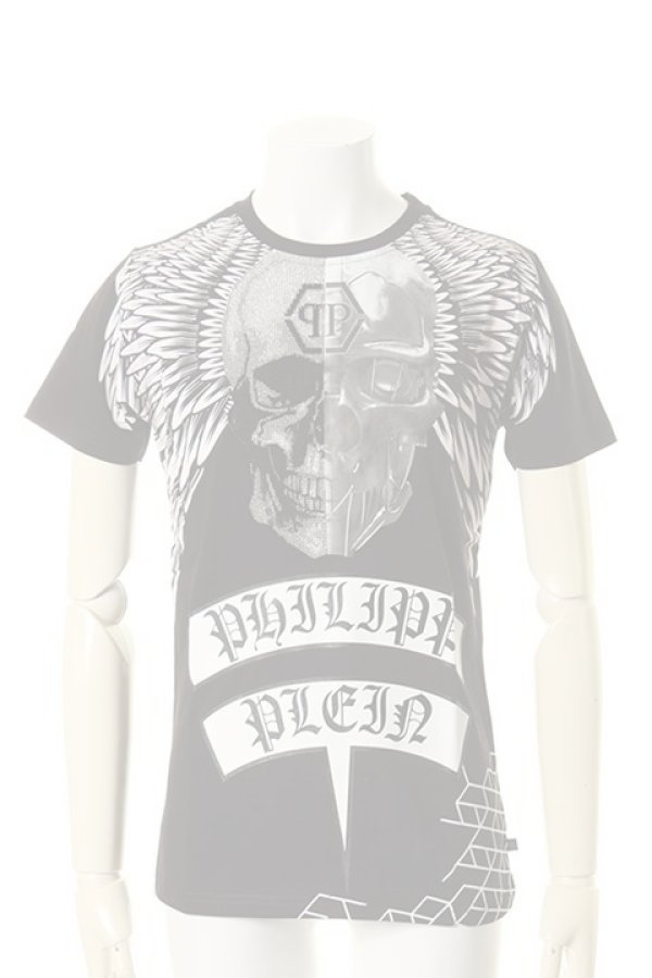 画像1:   PHILIPP PLEIN HOMME フィリッププレインオム T-Shirt Round Neck SS"Hime"{-AGA} (1)