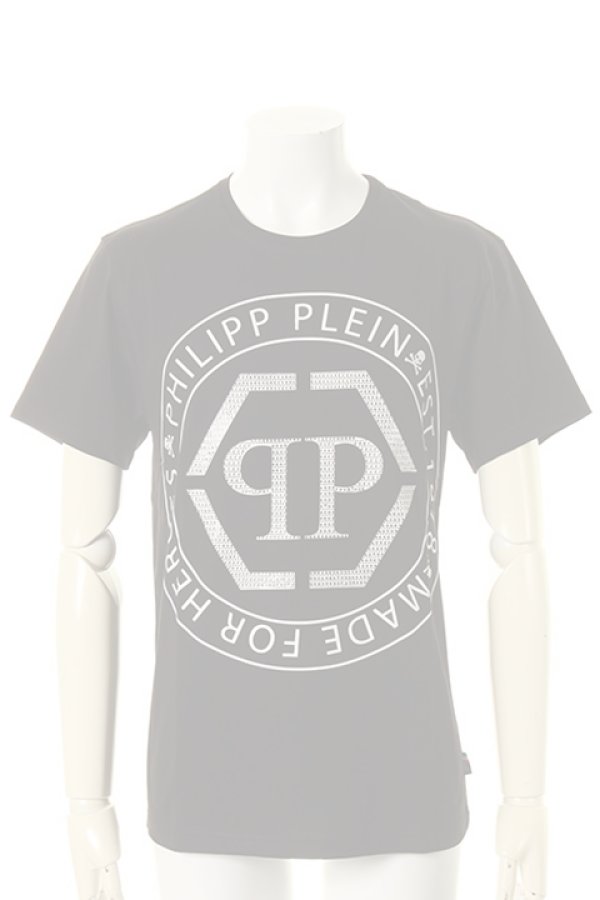 画像1:   PHILIPP PLEIN HOMME フィリッププレインオム T-Shirt Round Neck SS"Tomomi"{-AGA} (1)