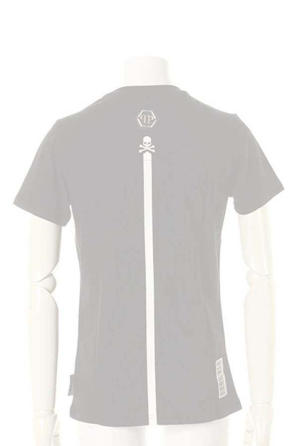 画像2:   PHILIPP PLEIN HOMME フィリッププレインオム T-Shirt Round Neck SS"dan"{-AGA} (2)