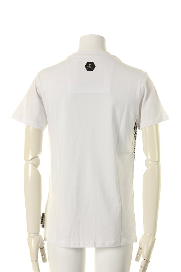 画像2: 【 50%OFF セール137,500円→68,750円】 PHILIPP PLEIN HOMME フィリッププレインオム T-Shirt Round neck SS "Use"{-AGA} (2)