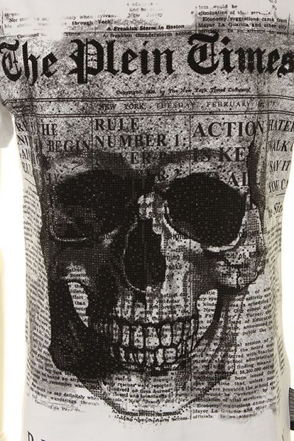 画像5: 【 50%OFF セール137,500円→68,750円】 PHILIPP PLEIN HOMME フィリッププレインオム T-Shirt Round neck SS "Use"{-AGA} (5)