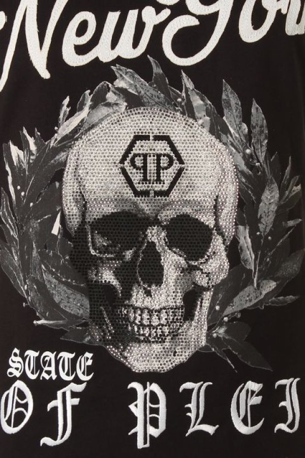 画像5: 【 50%OFF セール137,500円→68,750円】 PHILIPP PLEIN HOMME フィリッププレインオム T-Shirt Round neck SS "Me"{-AGA} (5)