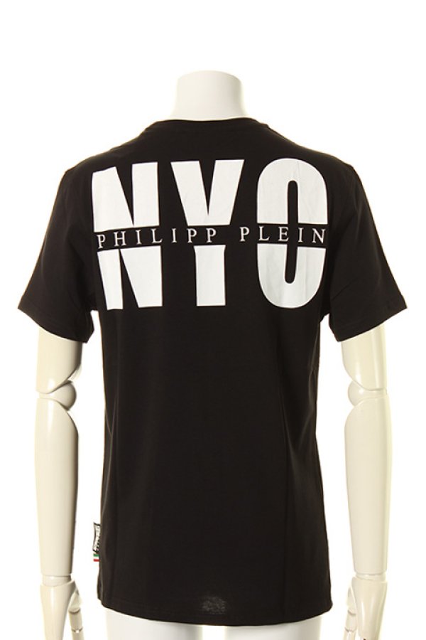画像2: 【 50%OFF セール83,160円→41,580円】 PHILIPP PLEIN HOMME フィリッププレインオム T-Shirt Round Neck SS"Up"{-AGA} (2)