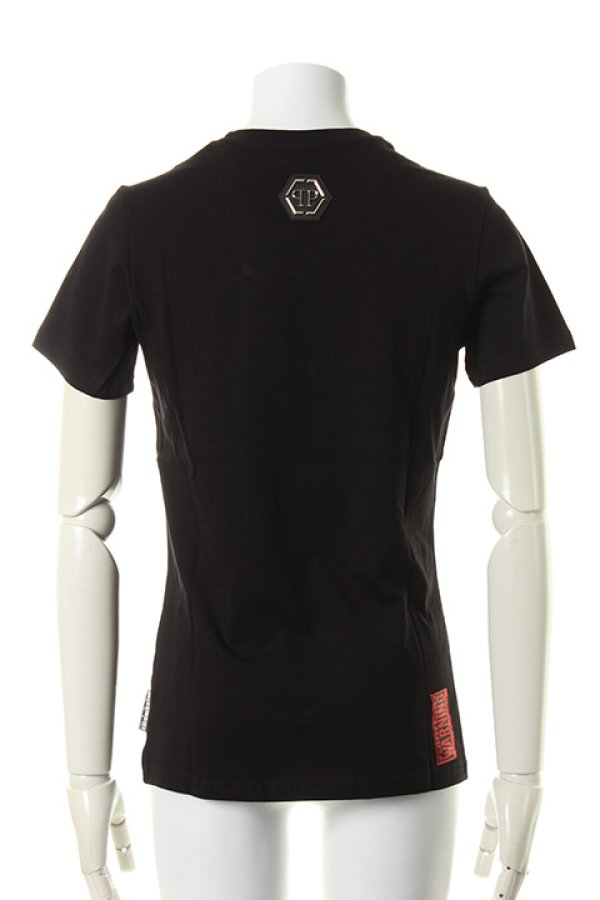 画像2: 【 50%OFF セール96,800円→48,400円】 PHILIPP PLEIN HOMME フィリッププレインオム T-shirt Round Neck SS "Change-S"{-AHS} (2)