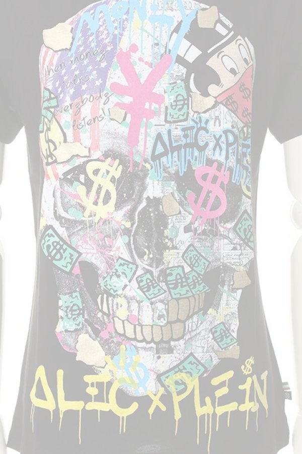 画像4:   PHILIPP PLEIN HOMME フィリッププレインオム T-shirt Round Neck SS "New Alec"{-AHS} (4)