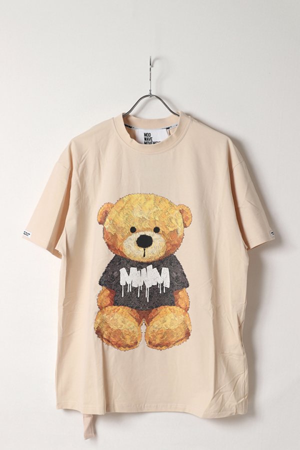画像2: MOD WAVE MOVEMENT モッドウェイブムーブメント TEDDY T-SHIRT{-BES} (2)