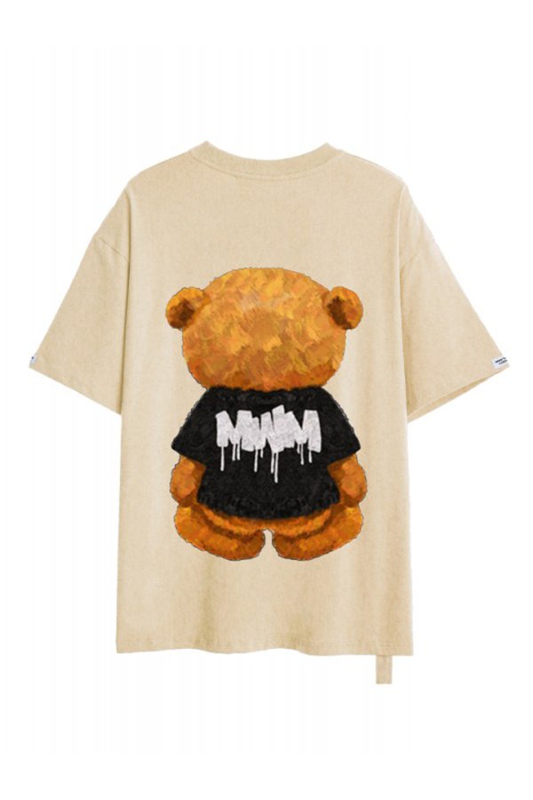 画像2: MOD WAVE MOVEMENT モッドウェイブムーブメント TEDDY T-SHIRT{-BES} (2)