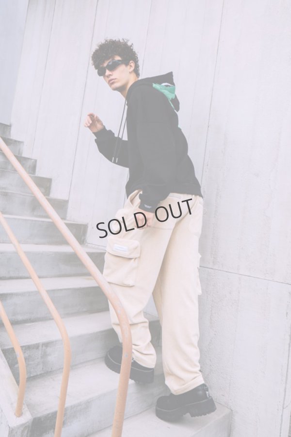 画像5: {SOLD}MOD WAVE MOVEMENT モッドウェイブムーブメント HOODIE WITH EYES{-BDA} (5)