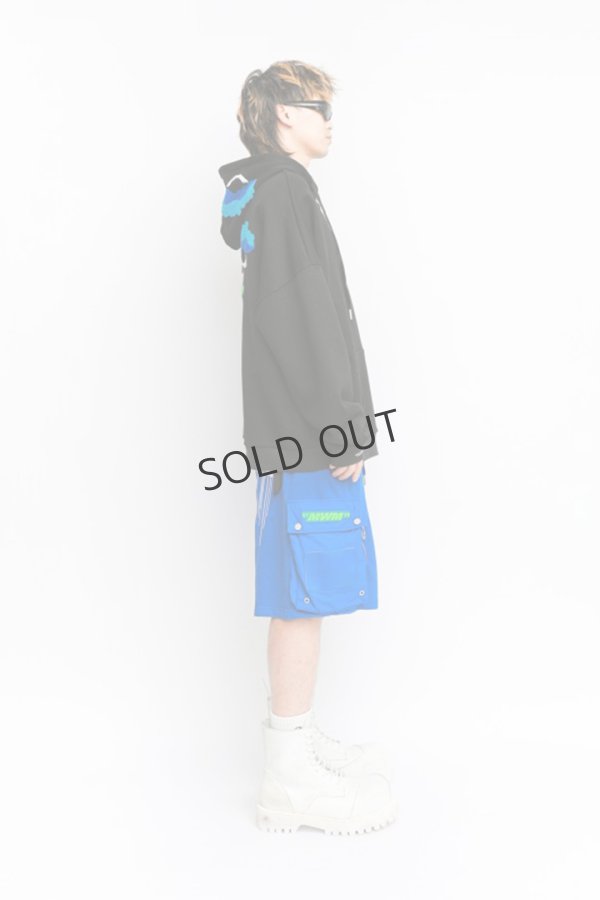 画像8: {SOLD}MOD WAVE MOVEMENT モッドウェイブムーブメント HOODIE WITH EYES{-BDA} (8)