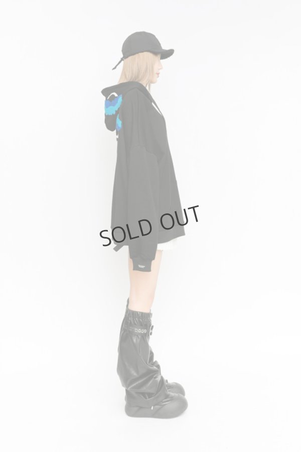 画像11: {SOLD}MOD WAVE MOVEMENT モッドウェイブムーブメント HOODIE WITH EYES{-BDA} (11)