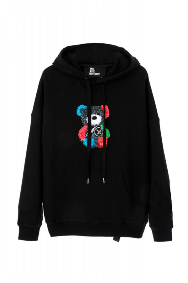 画像1: MOD WAVE MOVEMENT モッドウェイブムーブメント TEDDY HOODIE{-BES} (1)