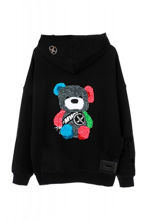 画像2: MOD WAVE MOVEMENT モッドウェイブムーブメント TEDDY HOODIE{-BES} (2)