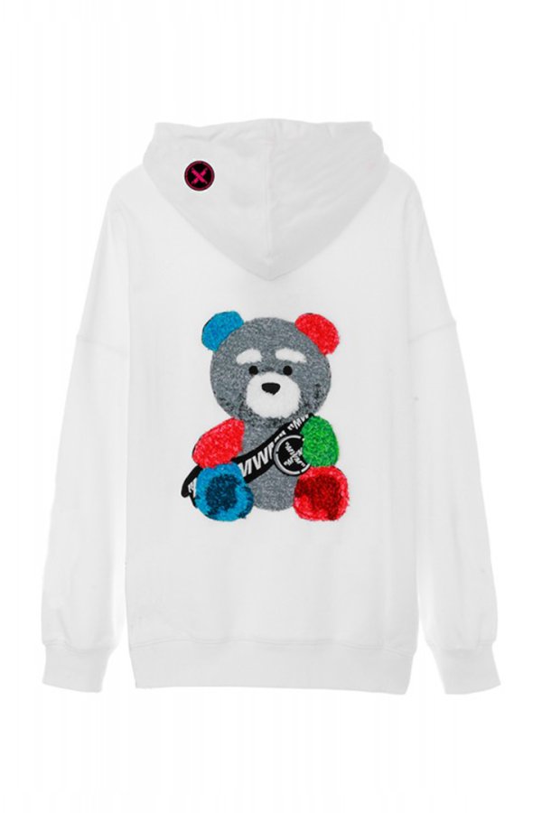 画像2: MOD WAVE MOVEMENT モッドウェイブムーブメント TEDDY HOODIE{-BES} (2)