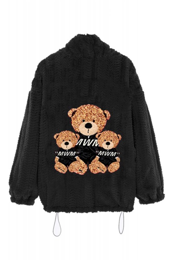 画像2: {お取り寄せ}MOD WAVE MOVEMENT モッドウェイブムーブメント REVERSIBLE TEDDY COAT{E-}{-BDA} (2)