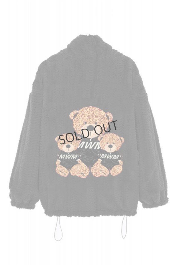 画像2: {SOLD}MOD WAVE MOVEMENT モッドウェイブムーブメント REVERSIBLE TEDDY COAT{-BDA} (2)